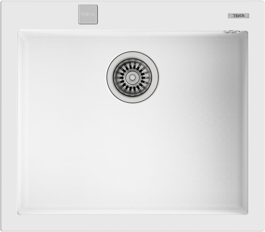 Teka ForSquare 50.40 Tek Hazne Tezgah Üstü Tegranite Eviye Artic White