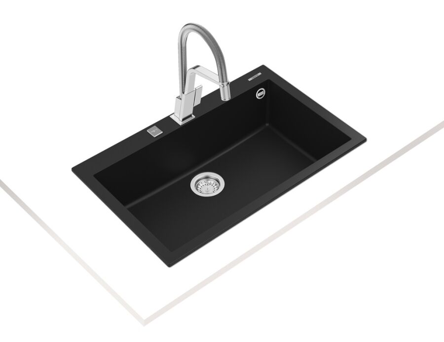 Teka ForSquare 72.40 TG Tek Hazneli Tegranite Evye Siyah