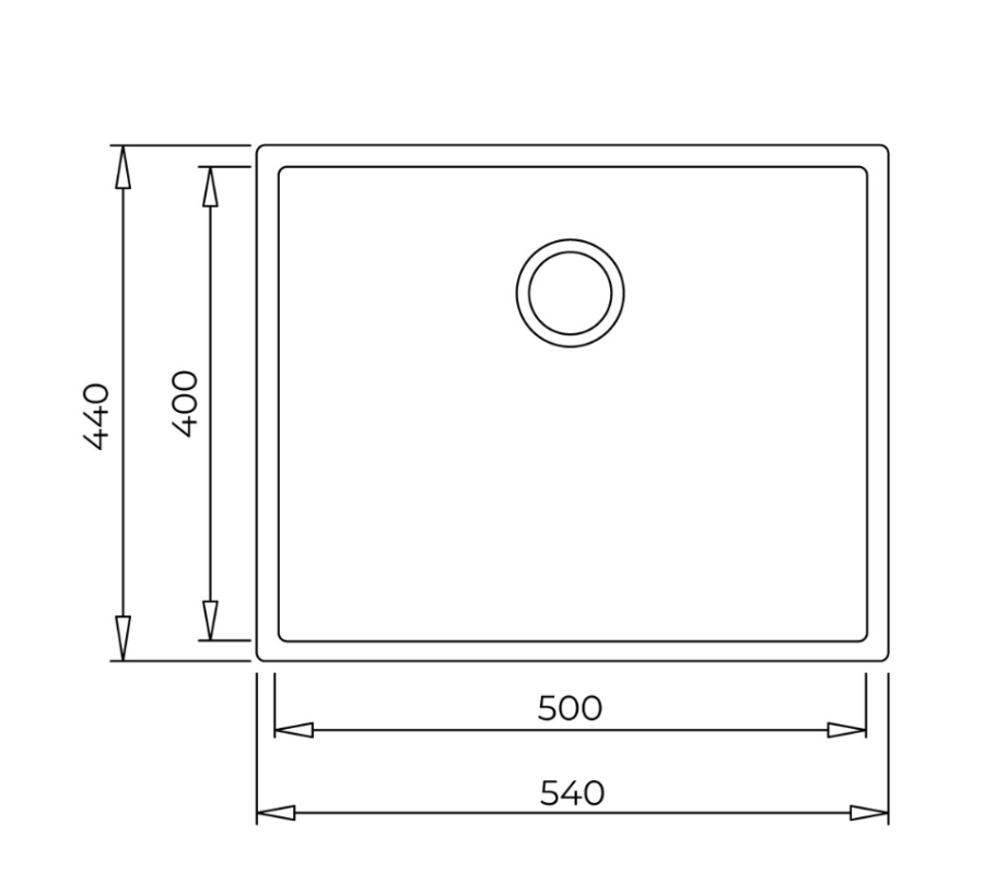 SQUARE 50.40 TG STONE GREY GRANİT EVYE