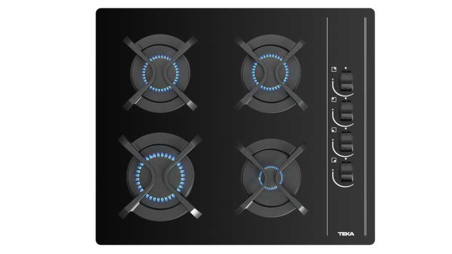 Teka GBC 64002 KBC Gazlı Ocak Siyah (chef-7)