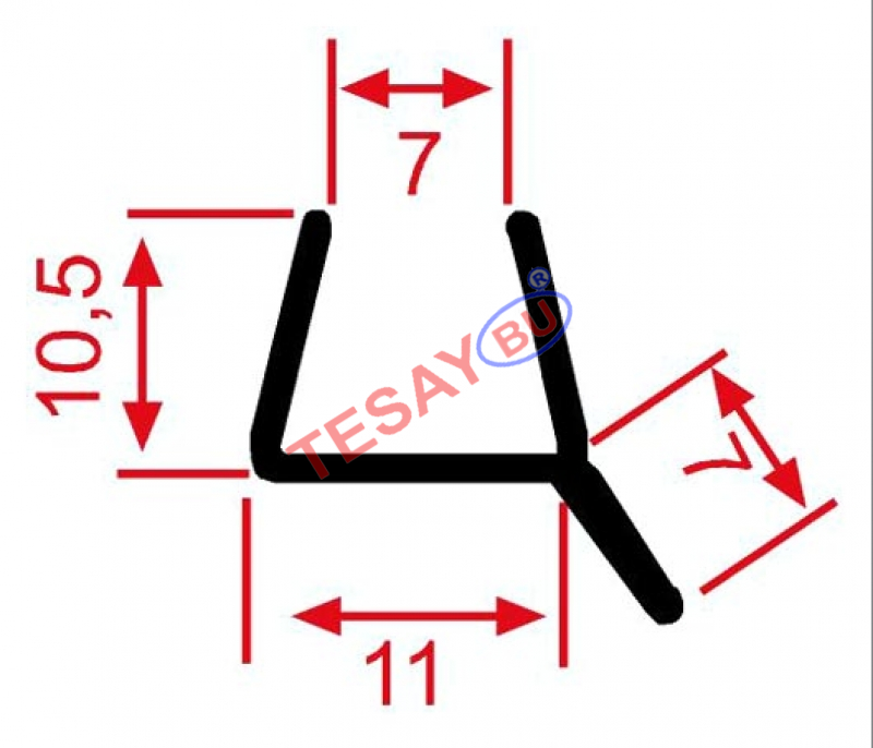 SM-08 Sızdırmazlık Profili beyaz 8 mm