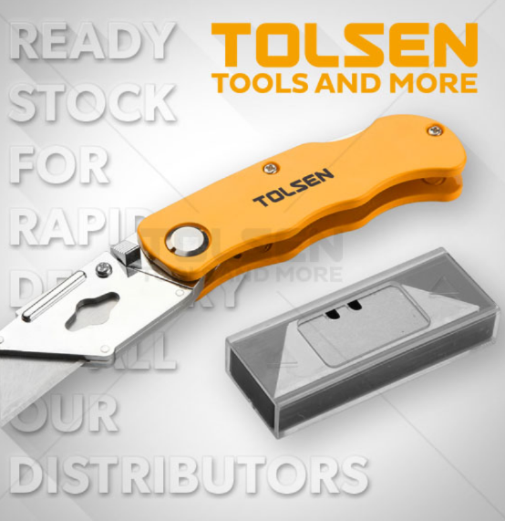 30007 TOLSEN Katlanır Maket Bıçağı 61*19mm