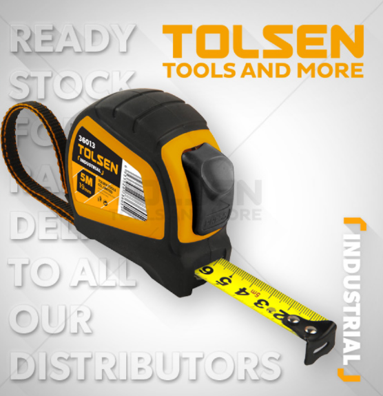 36013 TOLSEN 5 M*19mm Şerit Metre Endüstriyel
