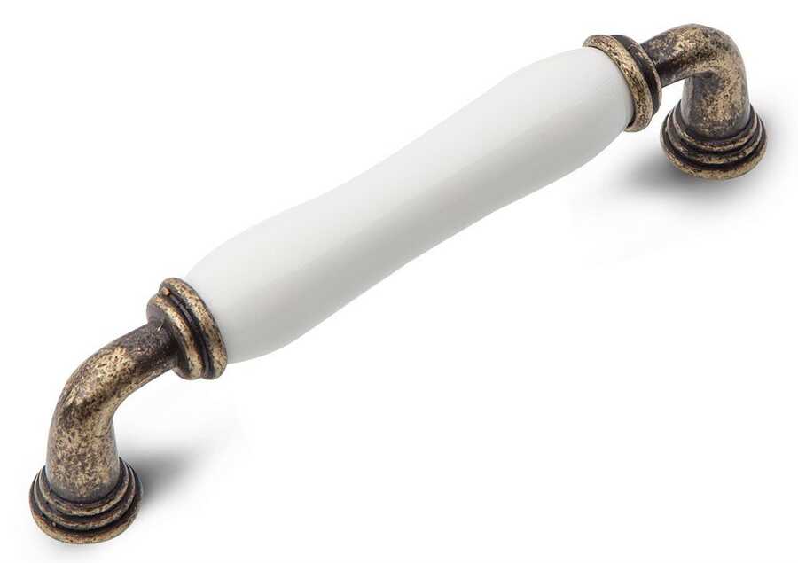 1050.40.128-000 Porselen Kulp Eskitme Beyaz 128 mm