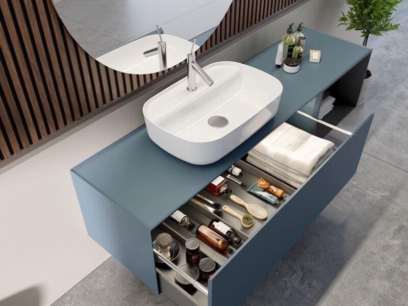 AQUA 60x40 cm Tezgah Üstü Lavabo