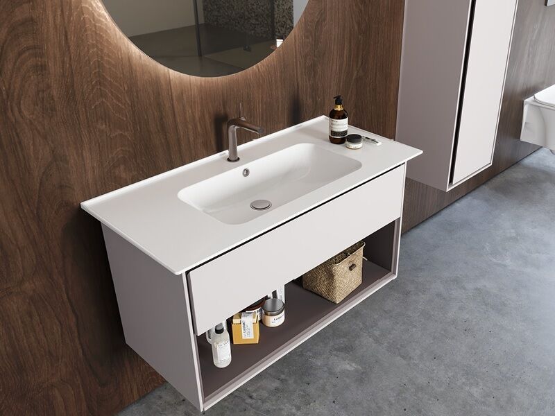 Blue Etajerli Lavabo 100x47cm