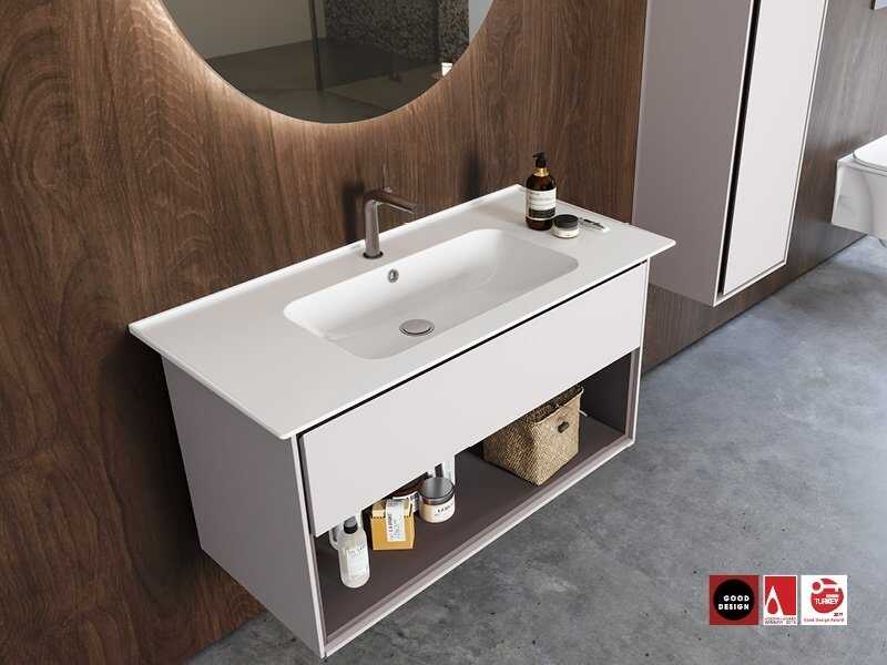 BLUE Etajerli Lavabo 60 CM