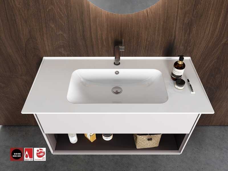 BLUE Etajerli Lavabo 60 CM