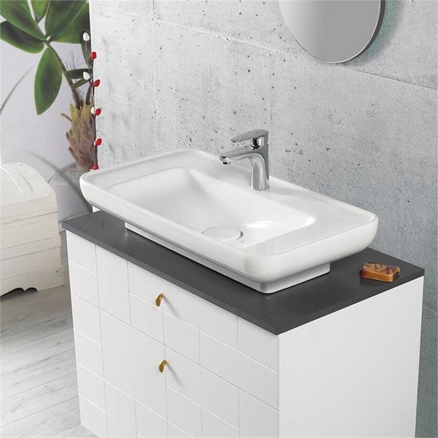 LAL Tezgah Üstü Lavabo 80x42cm