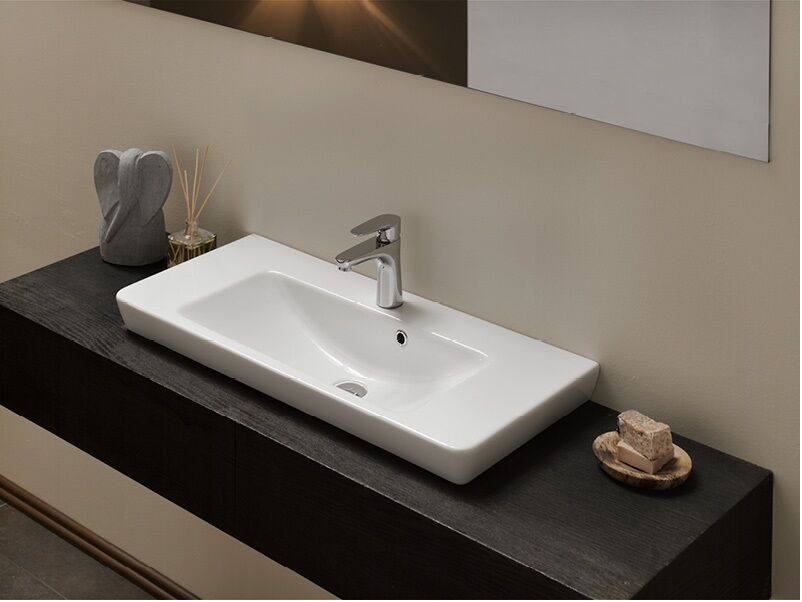 Porto Etajerli Lavabo 85x38cm