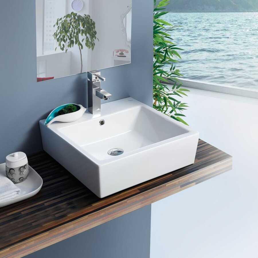 Tezgah Üstü Mona Lavabo 48x48cm