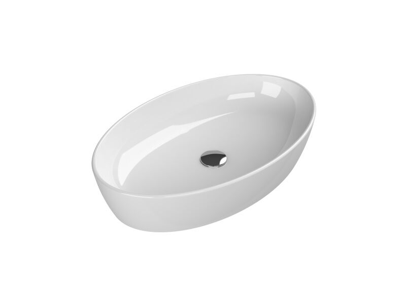 076500 Tezgah Üstü One Lavabo 67x42cm Batarya Delikli