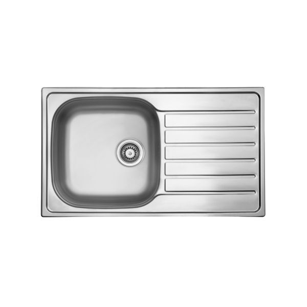 Ukınox Hypnos 50 12ML.GT 1 göz Düz Sağ Paslanmaz Evye 50x86cm