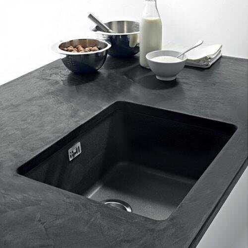 HERA 70 cm Siyah Granit Evye