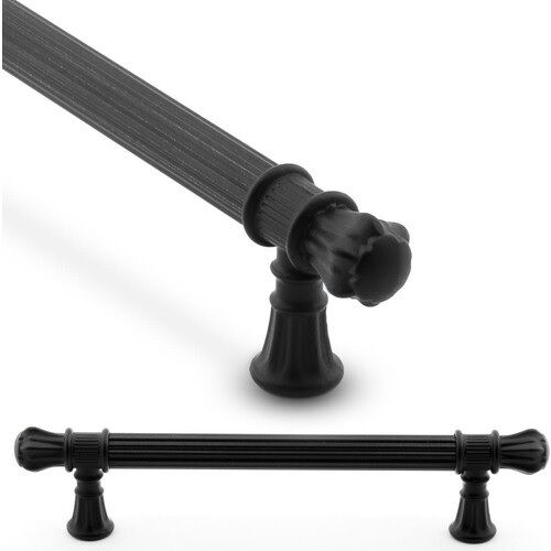 Akbatı Çizgili Kulp Mat Siyah 192mm