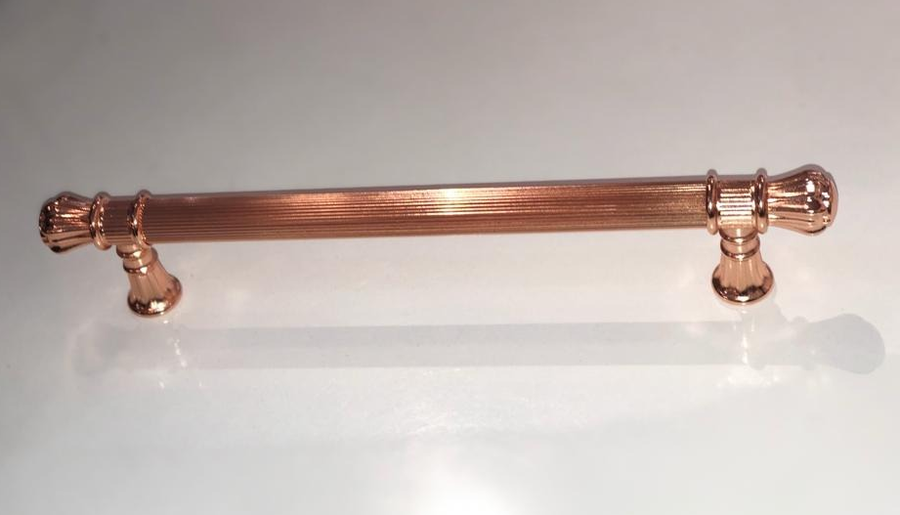 Akbatı Çizgili Kulp Parlak Bakır 224mm