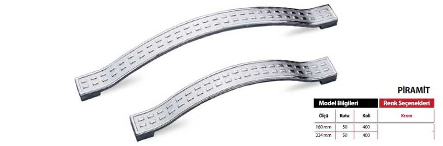 BAYRAKTAR PİRAMİT KROM 224MM