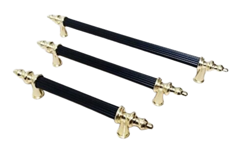 DEFNE ÇİZGİLİ BAYRAKTAR YILDIZ 224MM SİYAH ALTIN